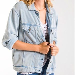 Z Supply Knit Denim Jacket